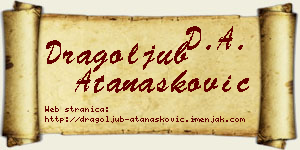 Dragoljub Atanasković vizit kartica